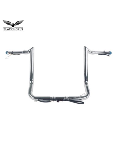 Guidon Bagger Ape Hanger 14" Précablé Harley Davidson Touring