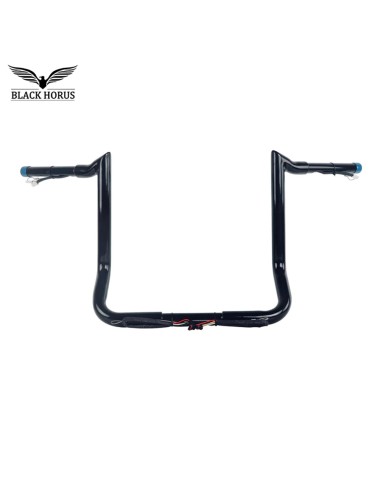 Guidon Bagger Ape Hanger 10" Précablé Harley Davidson Touring