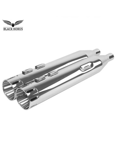 blackhorus-echappement-silencieux son-profond-harley-touring_M8-chrome